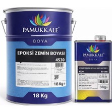 Pamukkale 4530 Solventli Epoksi Zemin Boyası 21 kg Ral 3009 Oksit Kırmızı