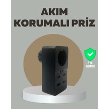Ankaverse Akıllı Akım Dengelemeli Priz 2500W 4 USB Type C Çıkışlı