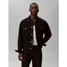 Calvin Klein Erkek Siyah Calvin Klein 90S Ck Classıc Black, Jw4, M Siyah Erkek Kot Ceket