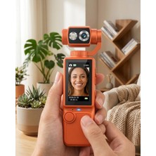 Ankaverse Taşınabilir 4K Gimbal Kamera 180 Derece Döner Lens Stabil Video Çekim Özellikli