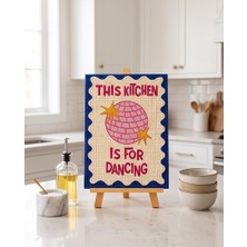 This Kitchen Pearlstone Tuval Sanat Kiti | Yarım Inci 3D Tablo Boyama Seti | Rhinestone