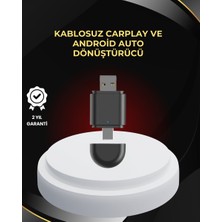 Ankaverse Kablosuz Carplay ve Android Auto Dönüştürücü – Usb-A & Type-C Girişli Akıllı Adaptör