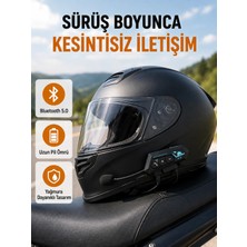 My Best Store Motosiklet Kask Kulaklığı Bluetooth 5.0 Gürültü Önleme ve Hızlı Bağlantı Yeni Nesil