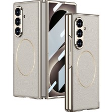 Roketcim Galaxy Z Fold 8 Ultra Kılıf M-Safe Şarj Özellikli Kıpta Kpt-10 Sert Pc Kapak