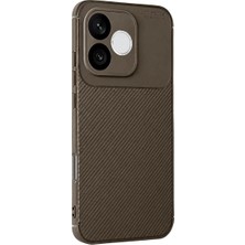 Aesco Mey Ithalat®  Huawei Honor 600 Lite Auto Focus Karbon Kapak - Kahverengi