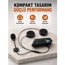 Najmaddin Karg BT22 Kablosuz Kask Kulaklığı – Bluetooth 5.0, Intercom, Su Geçirmez ve Uzun Öm