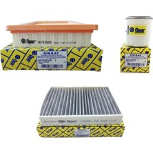 Beren Fiat Egea 1.4 Benzinli Fire Filtre Seti (Karbonlu Polen) 2015-2020 3'lü Set [benzinli Araçlar Için B