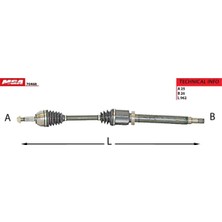 Beren 2T14 3B436 Ah Aks Komple Sag ( Ford : Connect 1.8tdci 75/90/110PS 02-13 )