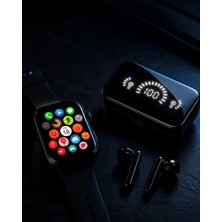 Ankaverse Şık Tasarımlı Akıllı Saat ve Bluetooth Kulaklık Seti Suya Dayanıklı ve Çok Fonksiyonlu