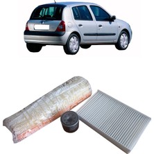 Beren 2002-2005 Renault Clio B 1.2 16 Valve Periyodik Bakım Seti Hava + Polen + Yağ Filtresi