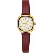 Aybars Kadın Kol Saati Çift Renk, Deri Kordon, Beyaz Kadran Quartz Analog Bilek Saati