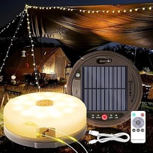 Forestia 10 Metre Rgb Kamp Lambası - Solar Panelli Powerbank Özellikli Su Geçirmez Uzaktan Kumandalı