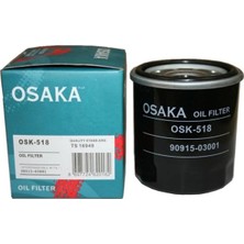 Beren Filtre Yağ Toyota Corolla OSK-518 1560013051 451103276 ZP47 1109AZ 9008091045