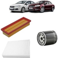 Beren Fiat Linea 3lü Filtre Bakım Seti 1.4 8V 2007 Sonrası KIT1441A