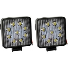 Beren 9 LED Sis Farı Çalışma Lamba Traktör Off Road Lambası 2 Li 27W 12/80 TAS-L1003
