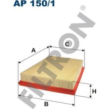 Beren Hava Fıltresı Fıesta Fusıon 1.6 Tdcı 02-09 Fıltron AP150/1