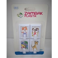Akn Dekoratif Yapışkanlı Askı, Banyo Askısı 4'lü ZP-233