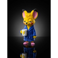 Demirhan3D ⚡☕ Kendime Gelmek Için Bir Pika Lazım Figürü 16 cm | Kahve Severlere Hediye 🎁 | Sevimli Pla 3D Baskı Masa Dekoru