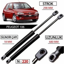 Beren Peugeot 106 Yeni Model Ön Kaput Amortisörü Sağ Sol Takım 792506