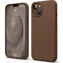 Aesco Apple iPhone 14 Kılıf First Silikon - Kahverengi