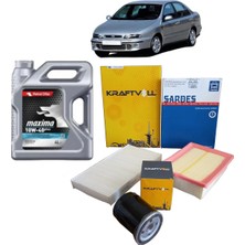 Beren Fiat Marea 1.6 16V Yağ Bakım Seti Hava + Polen + Yağ Filtresi + Po 10W40