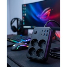 Ankaverse Akım Korumalı Çoklu Priz 4 USB 2 Type C 4 Priz Güvenli ve Hızlı Şarj