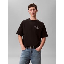 Calvin Klein Erkek Siyah Calvin Klein 16S Aprıl Graphıc Se, Ub1, S Siyah Erkek T-Shirt