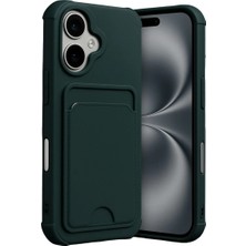 Iphone 17 Kılıf Kamera Korumalı Kartlıklı Esnek Silikon Kelvin Kapak