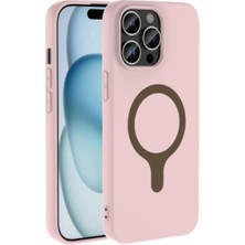 Iphone 14 Pro Max Kılıf Kamera Korumalı M-Safe Şarj Özellikli Kadifemsi Mat Soft Yüzey Aris Kapak