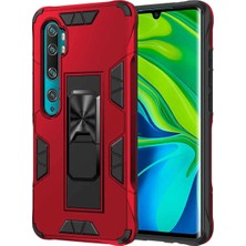 Mi Note 10 Lite Kılıf Zırhlı Tank Korumalı Standlı Sert Silikon Volve Kapak