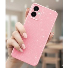Galaxy A07 Kılıf Kamera Korumalı Simli Lüks Koton Kapak