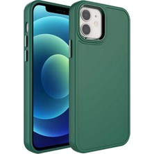 iPhone 11 Kılıf Metal Renkli Çerçeve Esnek Silikon Yumuşak Kırılmaz Botox Kapak