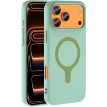 Iphone 17 Pro Max Kılıf Kamera Korumalı M-Safe Şarj Özellikli Kadifemsi Mat Soft Yüzey Aris Kapak