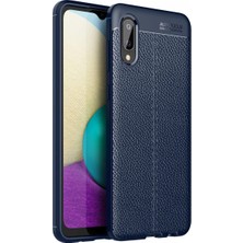 Galaxy A02 Kılıf Kamera Korumalı Auto Focus Deri Kapak