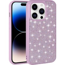 iPhone 14 Pro Kılıf Parlak Taşlı Tasarım Elmas Lüks Şık Kapak Silikon