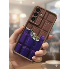 Galaxy S26 Plus Kılıf Kamera Korumalı Esnek Çikolata Desenli Çoko Kapak