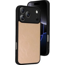 Iphone 17 Pro Max Kılıf Kamera Korumalı Suni Deri Aras Kapak