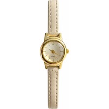 Aybars Retro Minimal Kadın Kol Saati Çift Renk, Deri Kordon, Beyaz Kadran Quartz Analog Bilek Saati