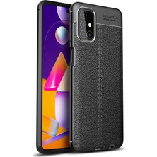 Galaxy M31S Kılıf Kamera Korumalı Auto Focus Deri Kapak