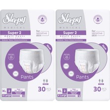 Sleepy Süper2 Emici Külot Xl Beden 2 Paket 60 Adet