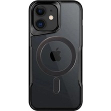 iPhone 11 Kılıf Metal Çerçeve Görünümlü Kırılmaz Boyi Kapak