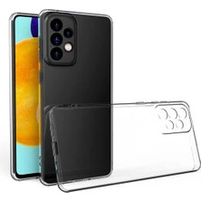 Galaxy A73 Kılıf Ince Şeffaf Esnek Yumuşak Süper Silikon Kapak