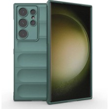 Galaxy S23 Ultra Kılıf Esnek Oyuklu Arka Yüzey Kamera Korumalı Etnik Yumuşak Silikon Kapak