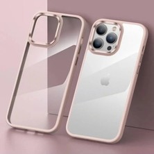 iPhone 13 Pro Kılıf Renkli Kamera Çerçeveli Silikon Esnek Şık Flora Kapak