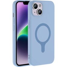 Iphone 14 Kılıf Kamera Korumalı M-Safe Şarj Özellikli Kadifemsi Mat Soft Yüzey Aris Kapak