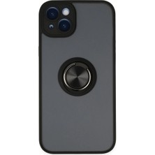 Iphone 14 Kılıf Kamera Korumalı Yüzüklü Mat Montreal Kapak