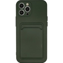 Iphone 12 Pro Max Kılıf Kamera Korumalı Kartlıklı Esnek Silikon Kelvin Kapak