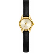 Aybars Retro Minimal Kadın Kol Saati Deri Kordon, Beyaz Kadran Quartz Analog Bilek Saati