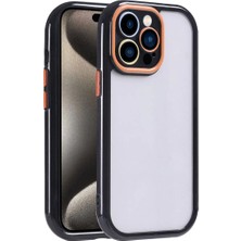 iPhone 14 Pro Max Kamera Korumalı Arkası Mat Kenarları Renkli Silikon Kılıf Vitamin Kapak