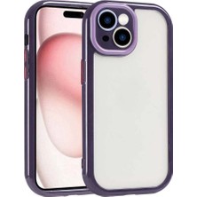 iPhone 14 Kamera Korumalı Arkası Mat Kenarları Renkli Silikon Kılıf Vitamin Kapak